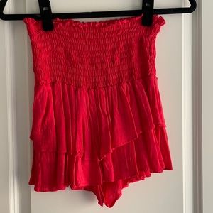 Blue Life Red Dotted Skirt